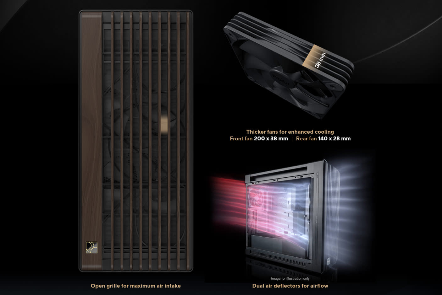 ASUS PA602 Wood Edition Modern Black