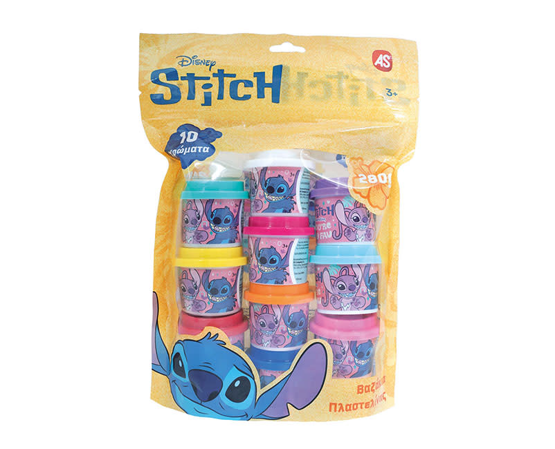 10 Βαζάκια Πλαστελίνης Stitch USP