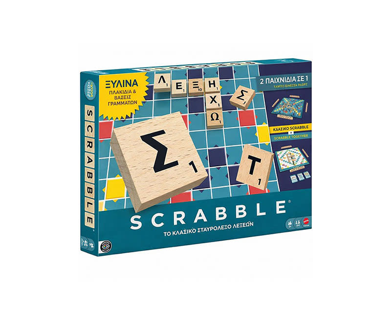 Neo Scrabble Με Ξύλινα Γράμματα
