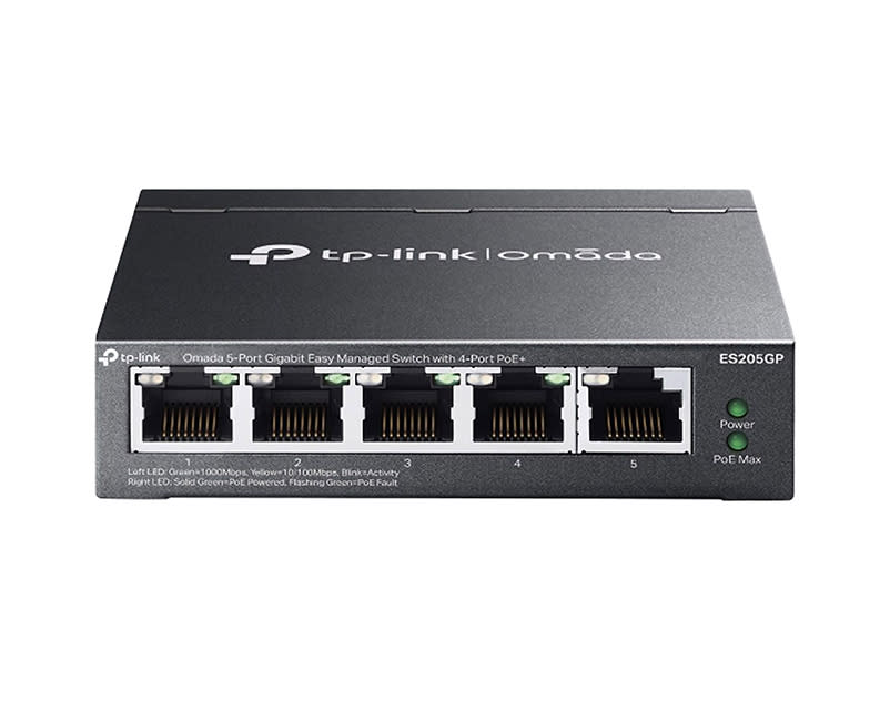 Omada 5-Port Gigabit Easy Managed Switch with 4-Port PoE+