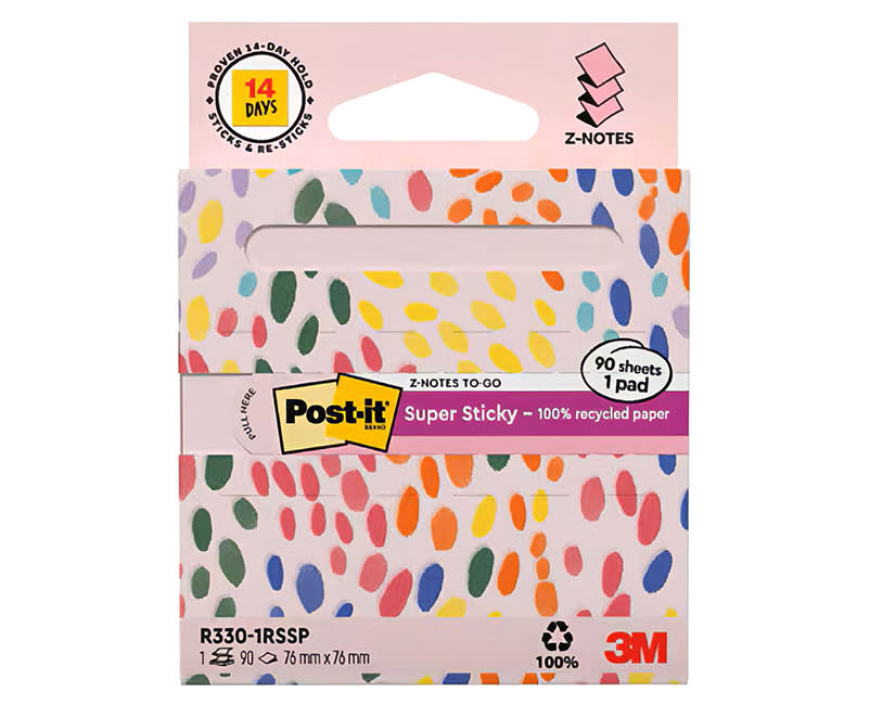 POST-IT Z-NOTES TO GO PASTEL PINK