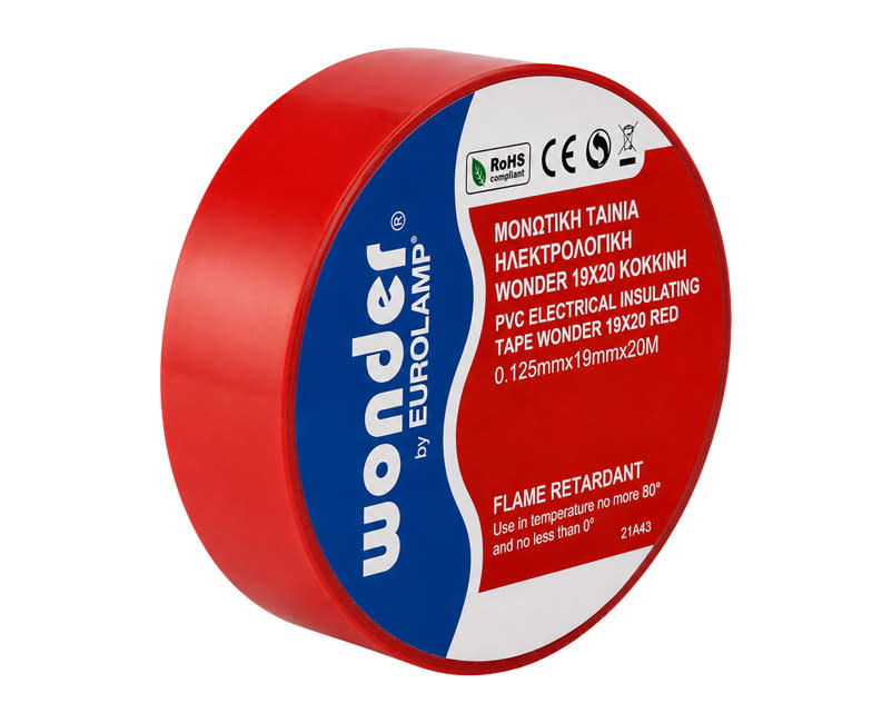 EUROLAMP Μονωτική Ταινία RED