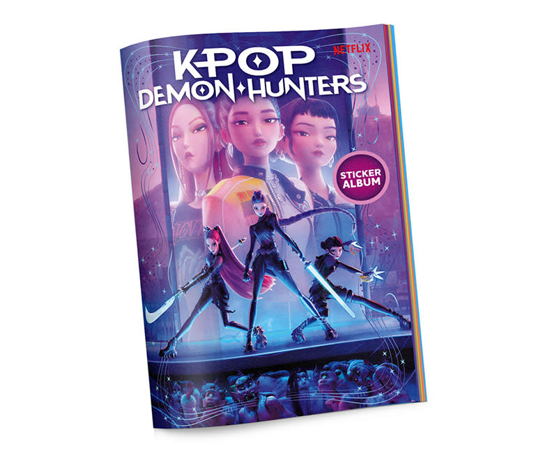 K-POP DEMON HUNTERS ALBUM & 10 STICKERS