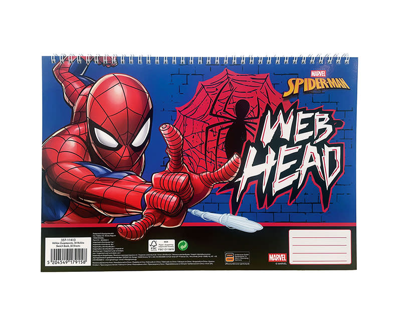 ΜΠΛΟΚ ΖΩΓΡΑΦ.Α4 30Φ.SPIDERMAN GIM