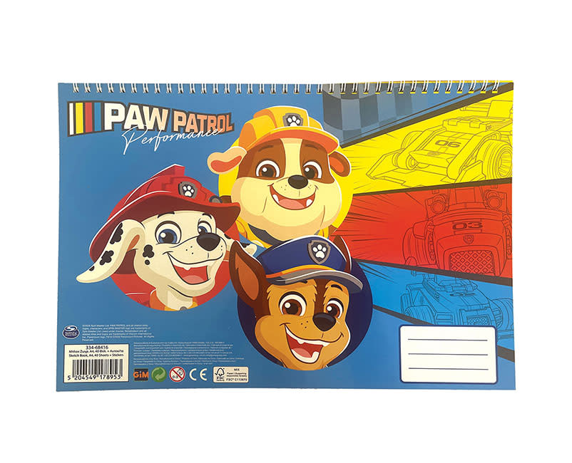 ΜΠΛΟΚ ΖΩΓΡAΦ. 23X33&AYT. PAW PATROL 40Φ