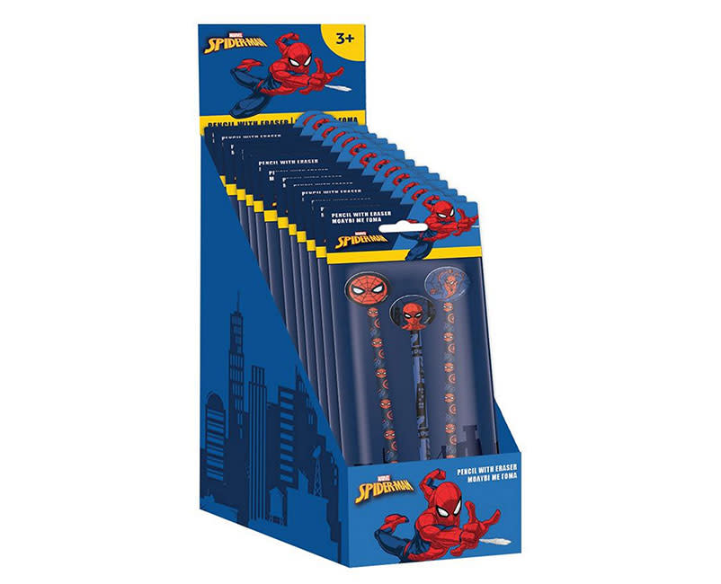ΜΟΛΥΒΙΑ ΜΕ ΓΟΜΑ SPIDERMAN HB 3TEM MUST
