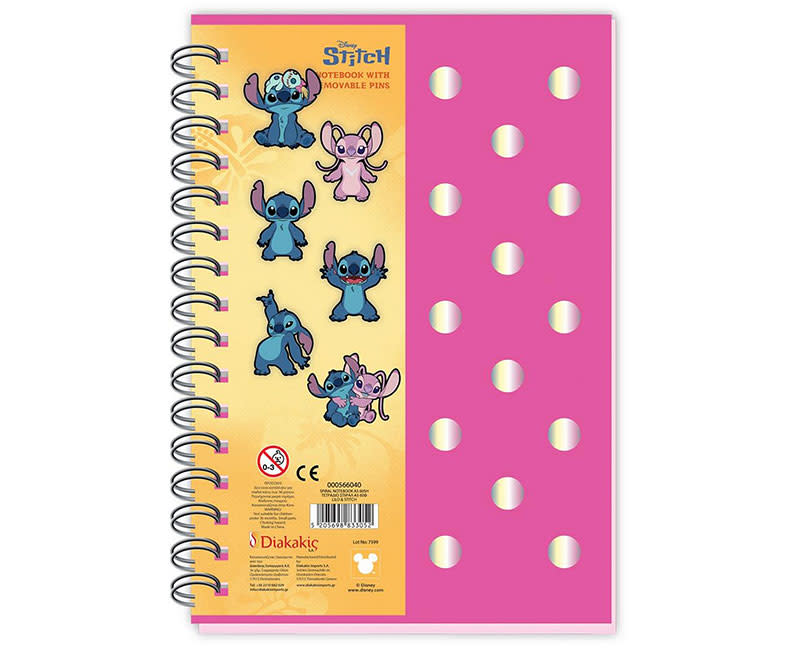 ΤΕΤΡΑΔΙΟ ΣΠΙΡΑΛ Α5 LILO & STITCH 60Φ MUS