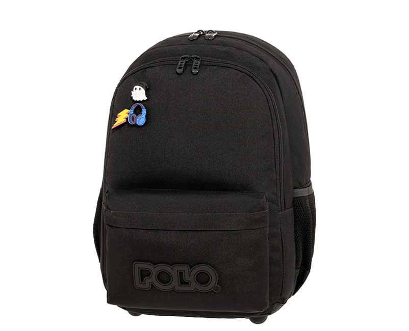 ΤΣΑΝΤΑ ΠΛΑΤΗΣ PINS ΜΑΥΡΟ POLO