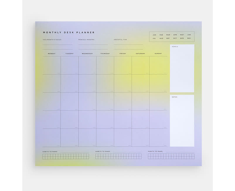 ΜΗΝΙΑΙΟ PLANNER METALLIC PURPLE 26Φ GOOM
