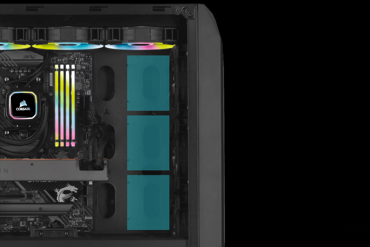 CORSAIR 480T Airflow Tempered Glass Mid-Tower Case