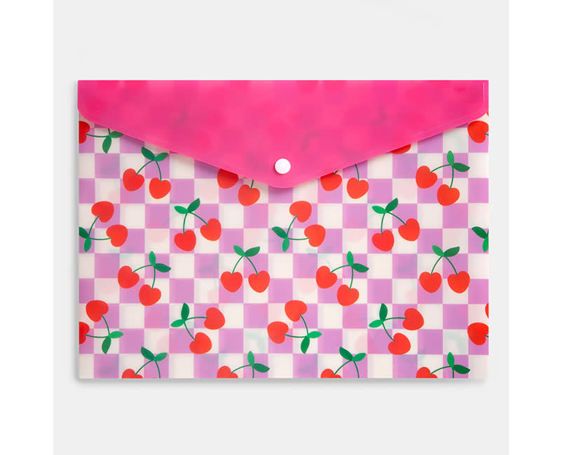 ΦΑΚΕΛΟΣ ΜΕ ΚΟΥΜΠΙ Α4 CHERRIES