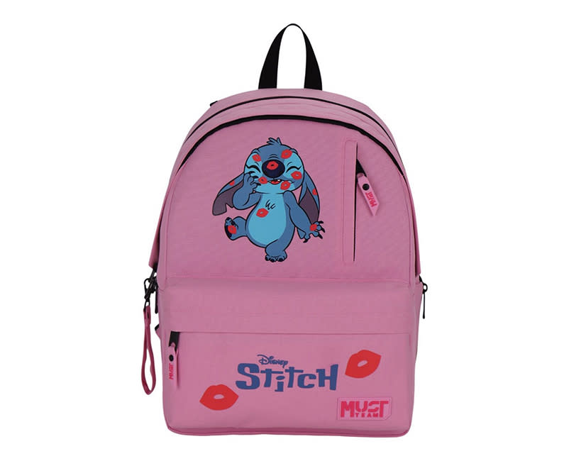 ΤΣΑΝΤΑ ΠΛΑΤΗΣ STITCH PINK MUST TEAM