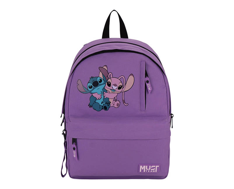 ΤΣΑΝΤΑ ΠΛΑΤΗΣ STITCH & ANGEL PURPLE MUST