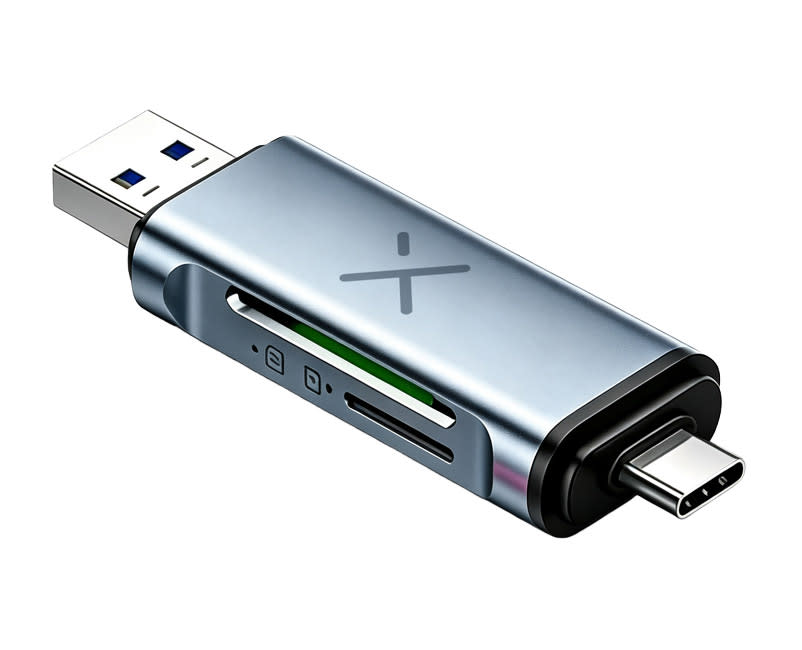 Turbo-X Οffice Card Reader USB-C/USB-A Adaptor