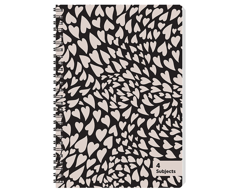 ΤΕΤΡΑΔ ΣΠΙΡΑΛ 17X25 4Θ CAMO HEARTS 140Φ