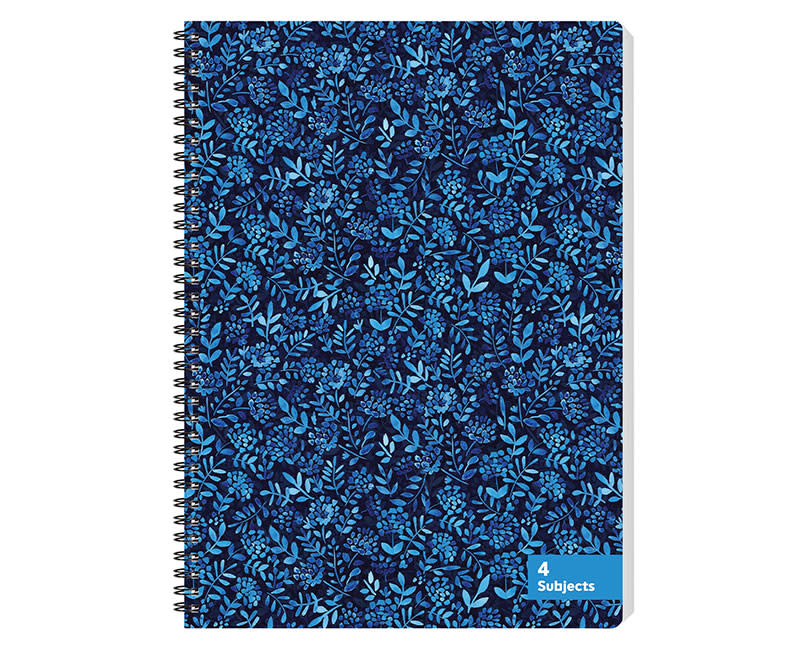ΤΕΤΡΑΔ. ΣΠΙΡΑΛ A4/4Θ INDIGO FLORAL 140Φ