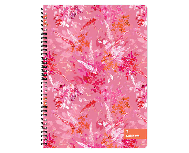 ΤΕΤ ΣΠΙΡΑΛ A4/2Θ PRETTY PINK FLORAL 70Φ