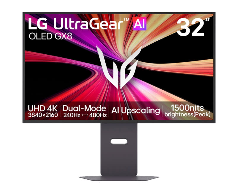LG UltraGear™ evo GX8, World's First AI Upscaling 32" 4K OLED Gaming Monitor