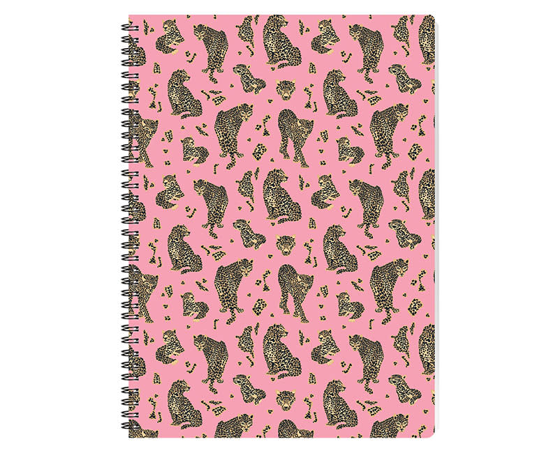ΤΕΤΡΑΔΙΟ ΣΠΙΡΑΛ A4 LEOPARDS PINK 80Φ