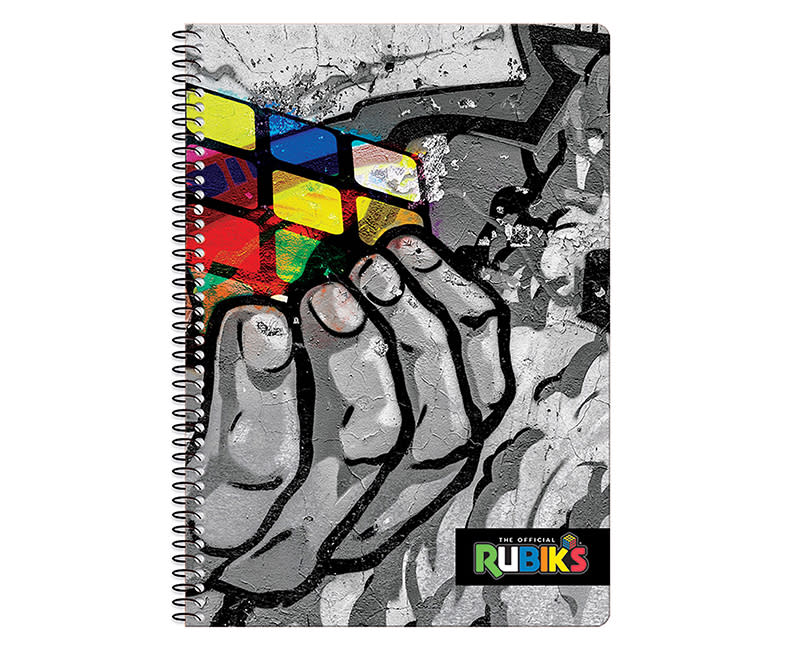 ΤΕΤΡΑΔΙΟ ΣΠΙΡΑΛ 17Χ25 2Θ RUBIK'S GRAFFIT