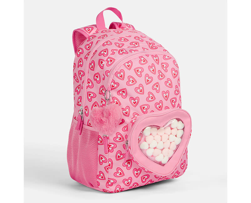 ΤΣΑΝΤΑ ΠΛΑΤΗΣ PINK RETRO HEARTS GOOMBY