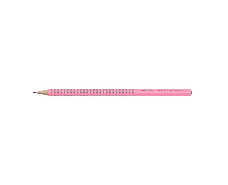 ΜΟΛΥΒΙ GRIP ΑΝΟΙΚΤΟ ΡΟΖ HB FABER CASTELL