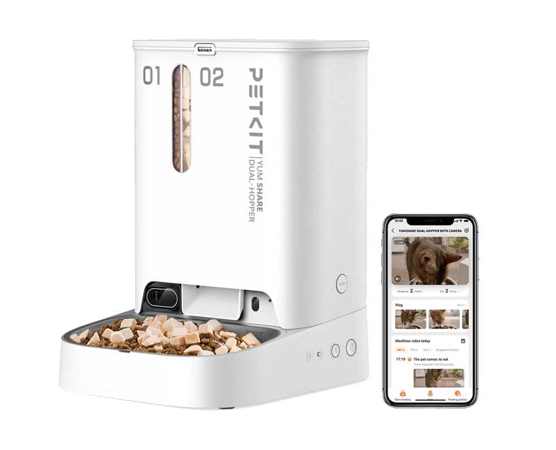 YumShare Dual-hopper Automatic Feeder with Camera