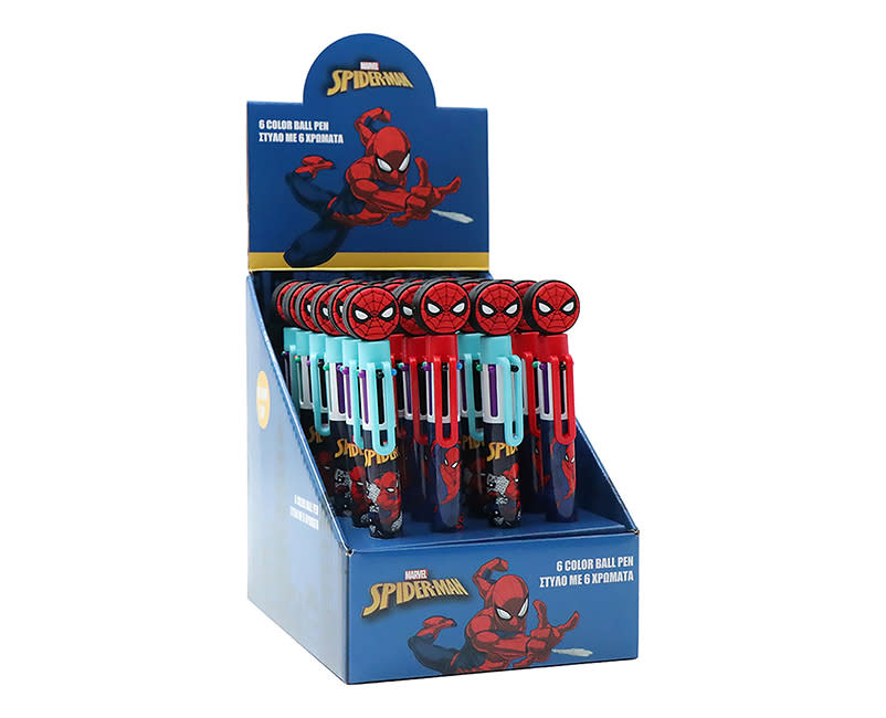 ΣΤΥΛΟ ΔΙΑΡΚΕΙΑΣ SPIDERMAN ME 6 ΧΡΩΜΑΤΑ
