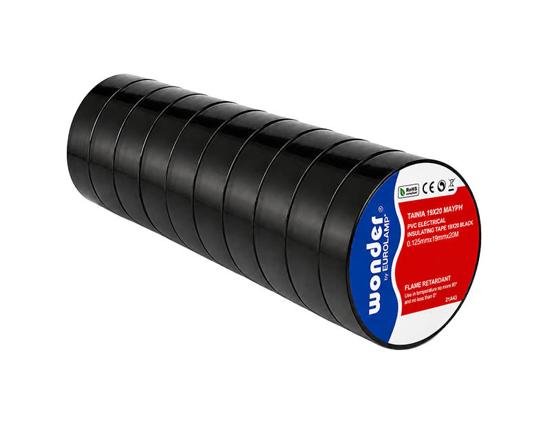 EUROLAMP Μονωτική Ταινία BLK