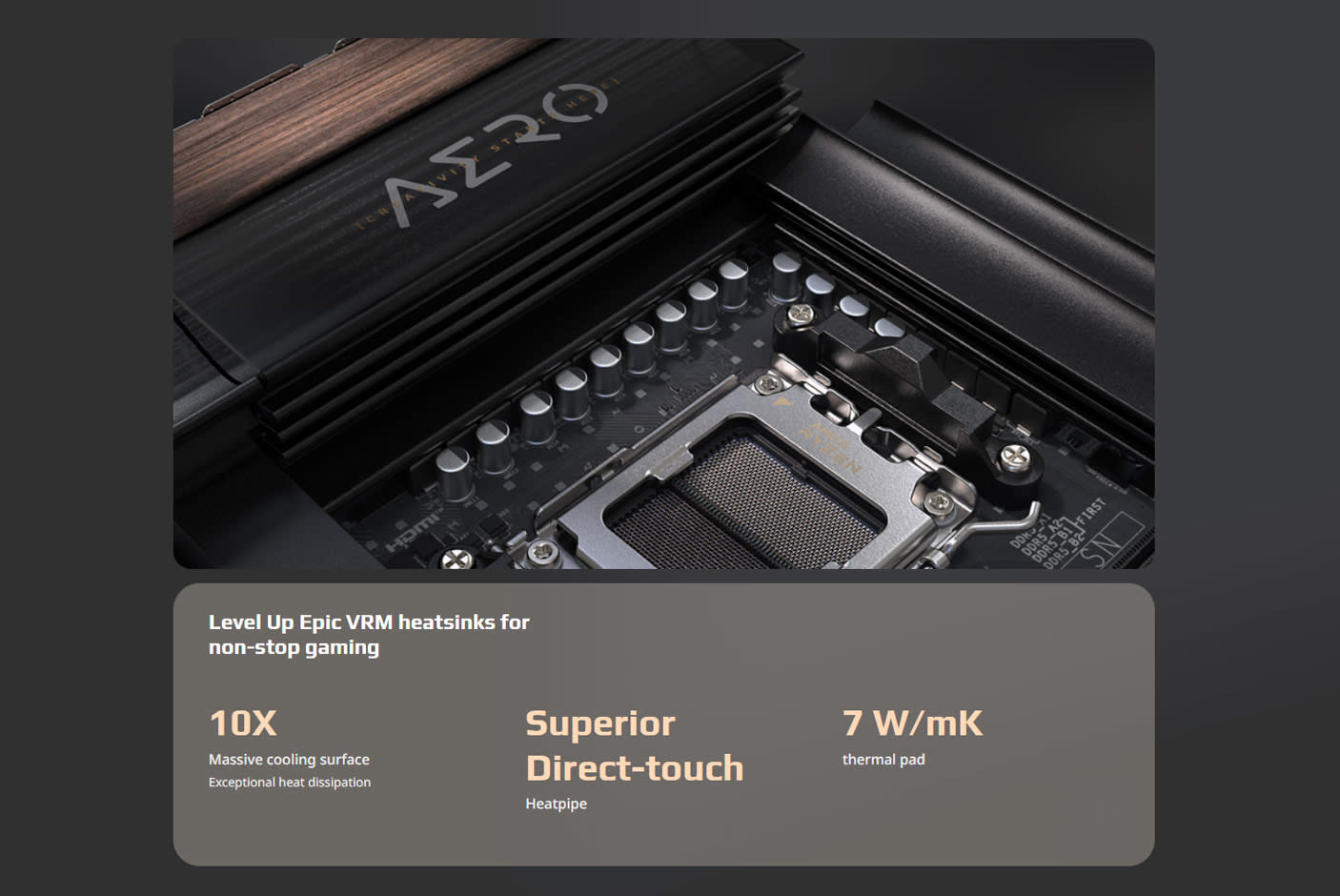 GIGABYTE X870E AERO X3D DARK WOOD