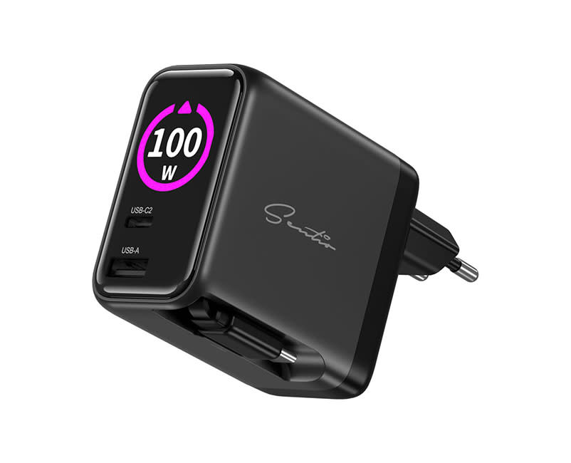 Sentio GaN Charger w/t LCD + Retractable Cable
