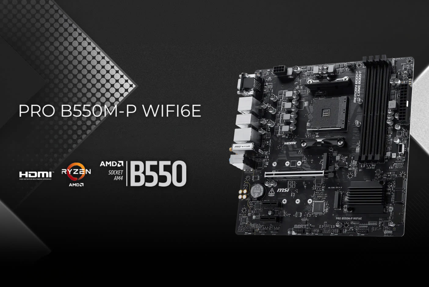 MSI PRO B550M-P WIFI6E