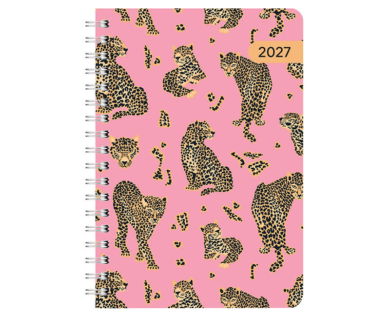 2027 ΗΜΕΡ. ΗΜΕΡ ΣΠΙΡΑΛ 12X17 LEOPARD POP