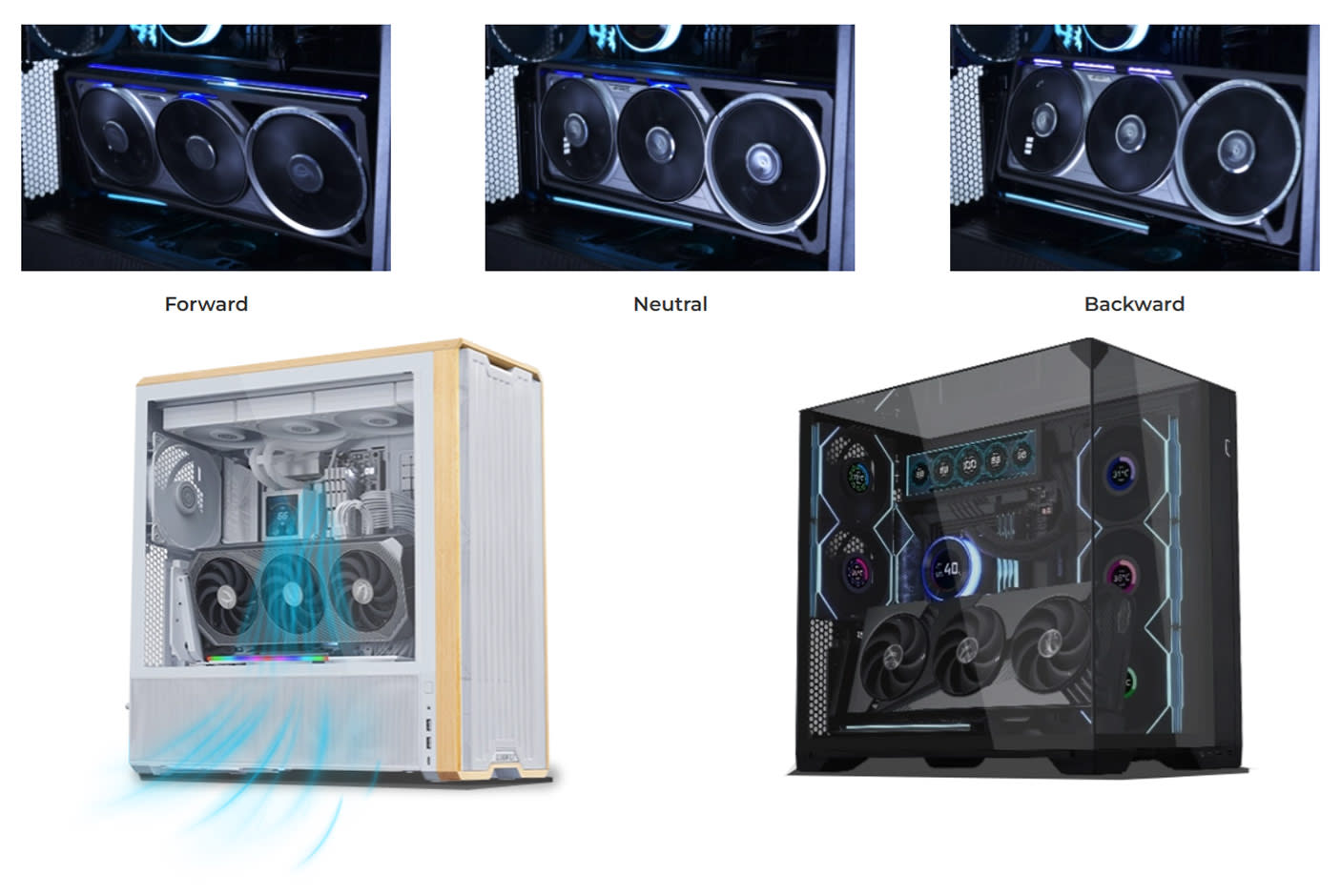 LIAN LI 4 Slots Vertical GPU Kit (VG4v4)