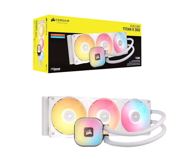 Corsair Titan II RX360 iCue CPU Cooler WHT