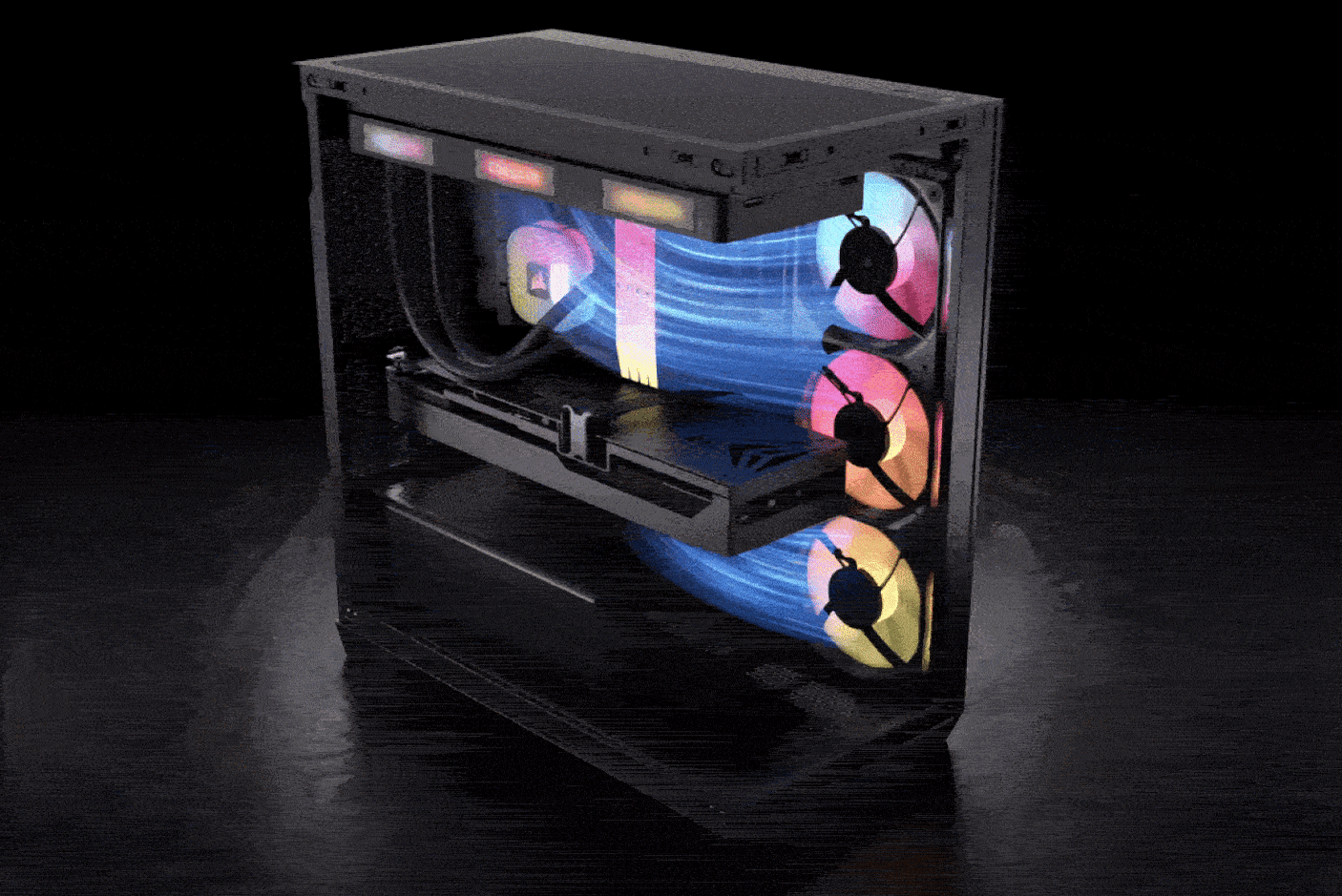 CORSAIR iCUE LINK RX360 II Unified Frame RGB PWM PC Fans Starter Kit με iCUE LINK System Hub