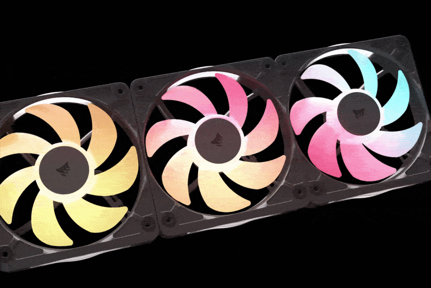 CORSAIR iCUE LINK RX360 II Unified Frame RGB PWM PC Fans Starter Kit με iCUE LINK System Hub