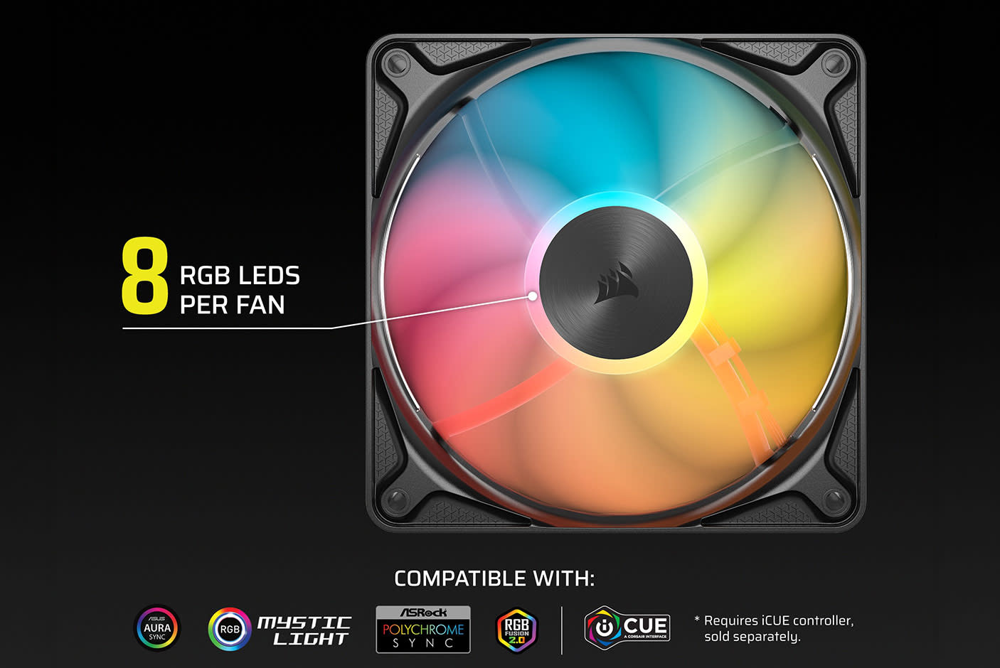 CORSAIR RS120 II ARGB 120mm PWM