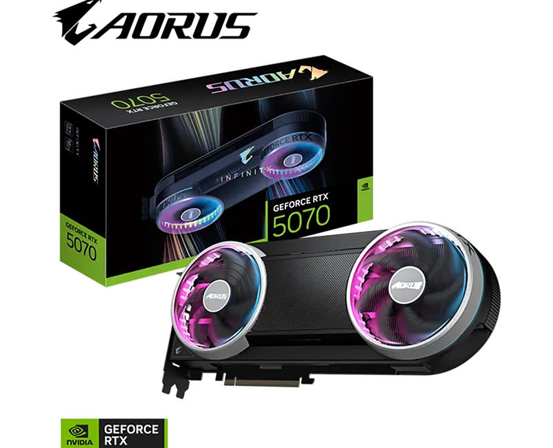 GIGABYTE AORUS GeForce RTX™ 5070 INFIINITY 12G