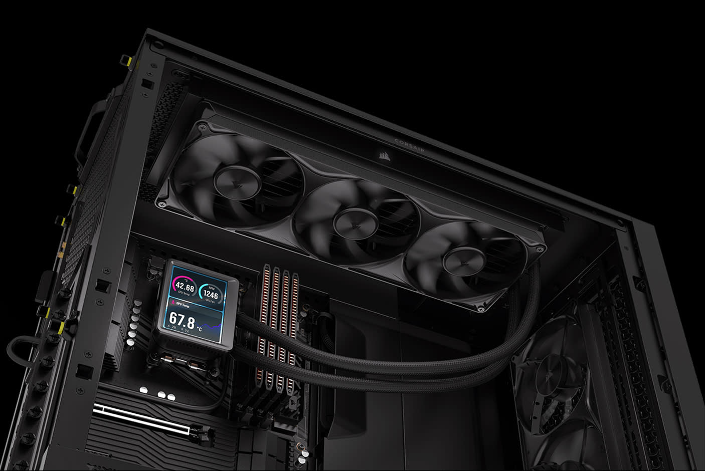 CORSAIR NAUTILUS II 360 RS LCD Liquid CPU Cooler