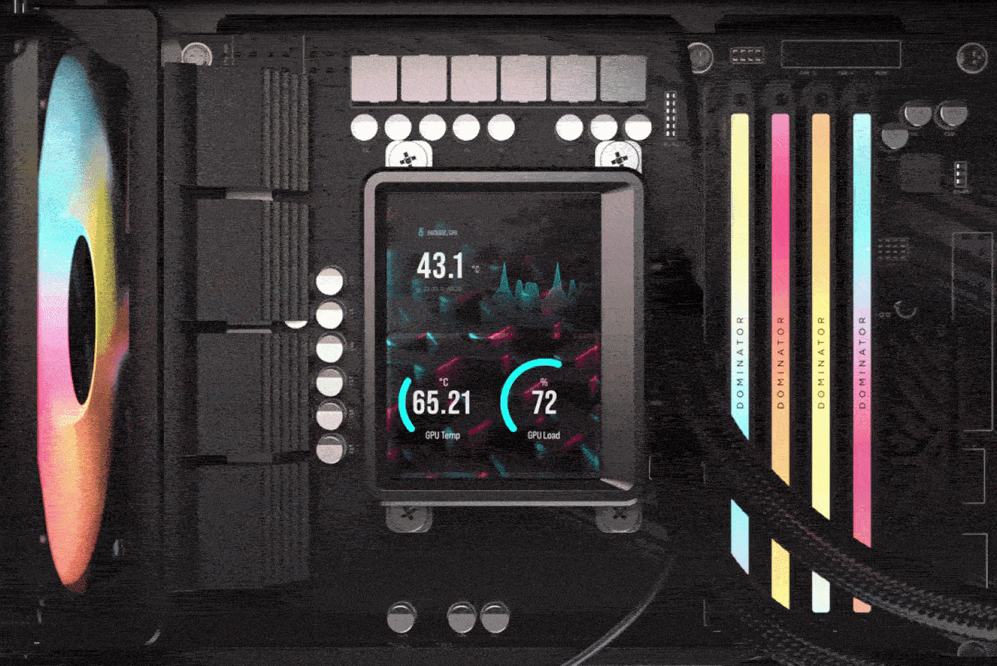 CORSAIR NAUTILUS II 360 RS LCD Liquid CPU Cooler