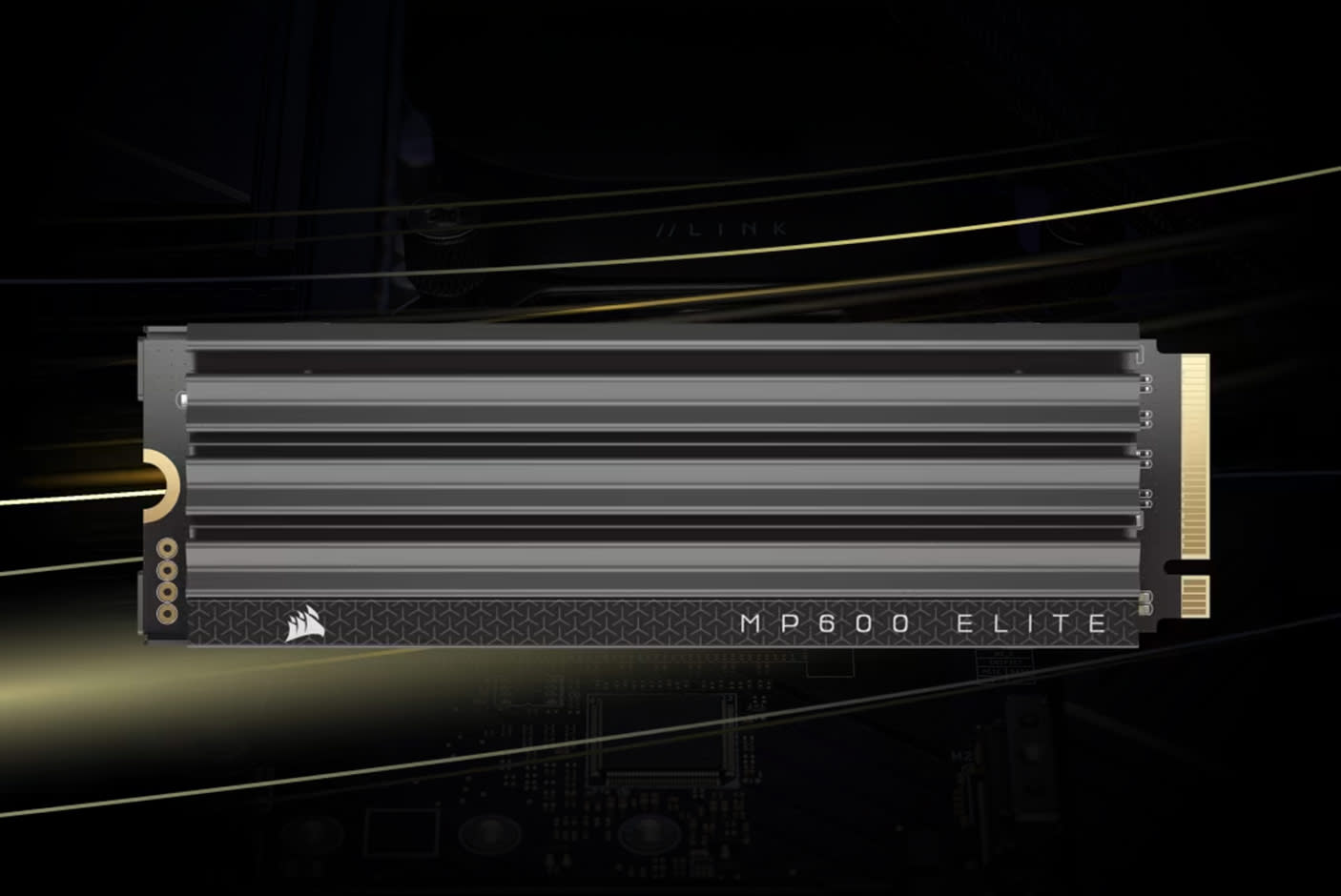 CORSAIR MP600 ELITE PCIe Gen4 x4 NVMe 1.4 M.2 SSD with Heatsink