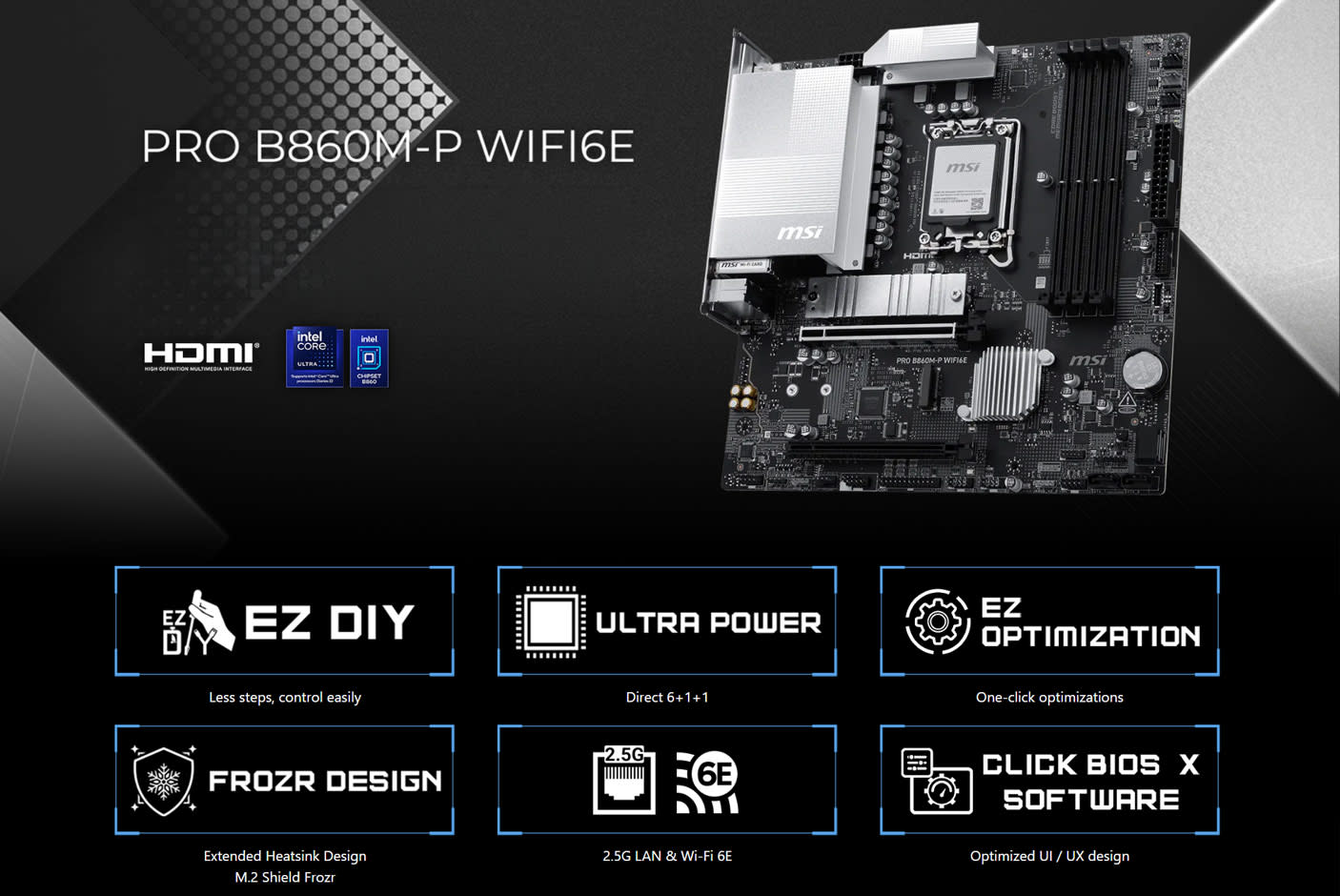 MSI PRO B860M-P WIFI6E