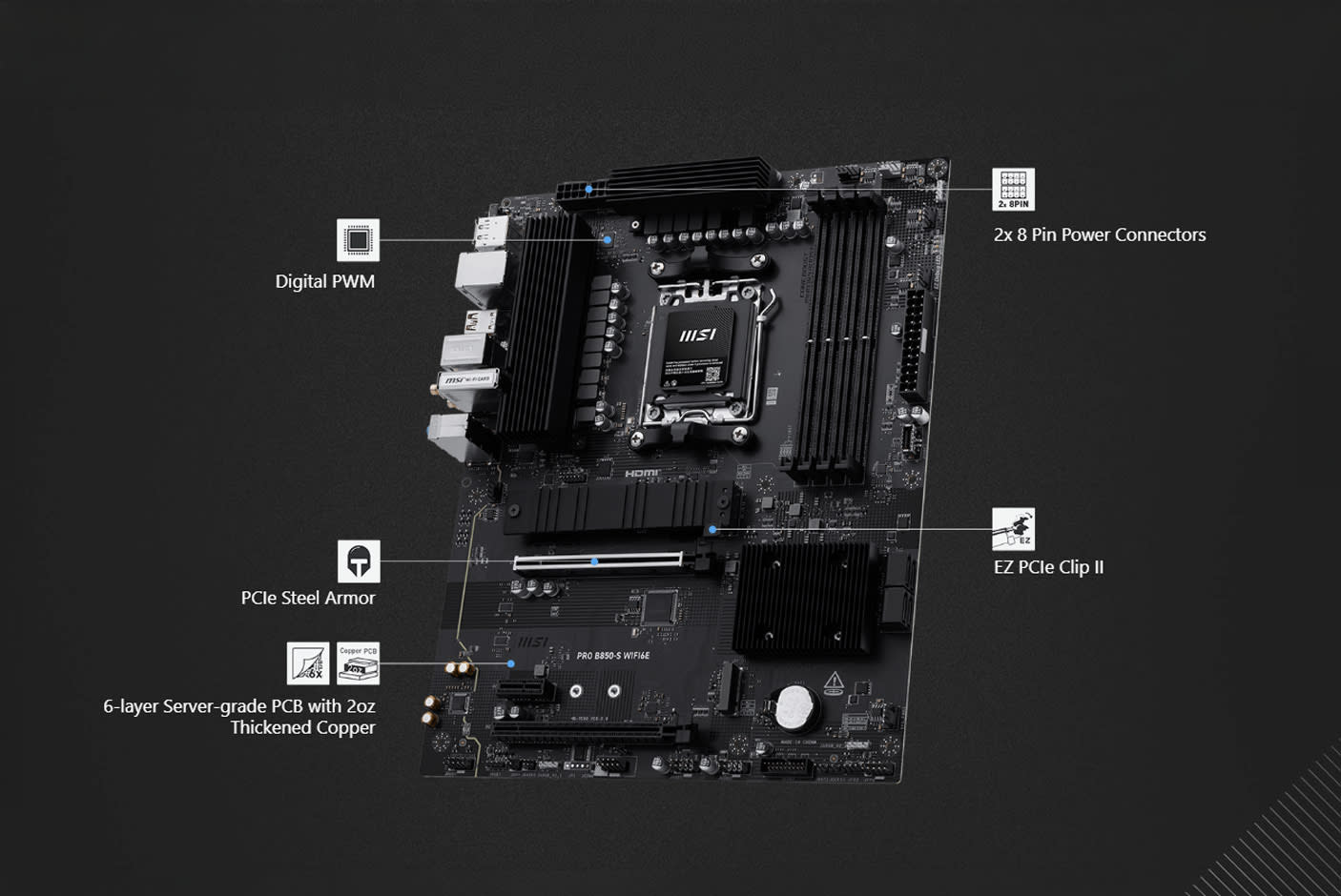 MSI PRO B850-S WIFI6E