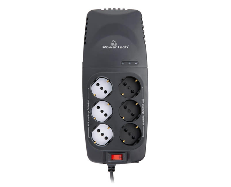 POWERTECH Power Regulator PT-1496, 2000VA/1000W, 6x schuko