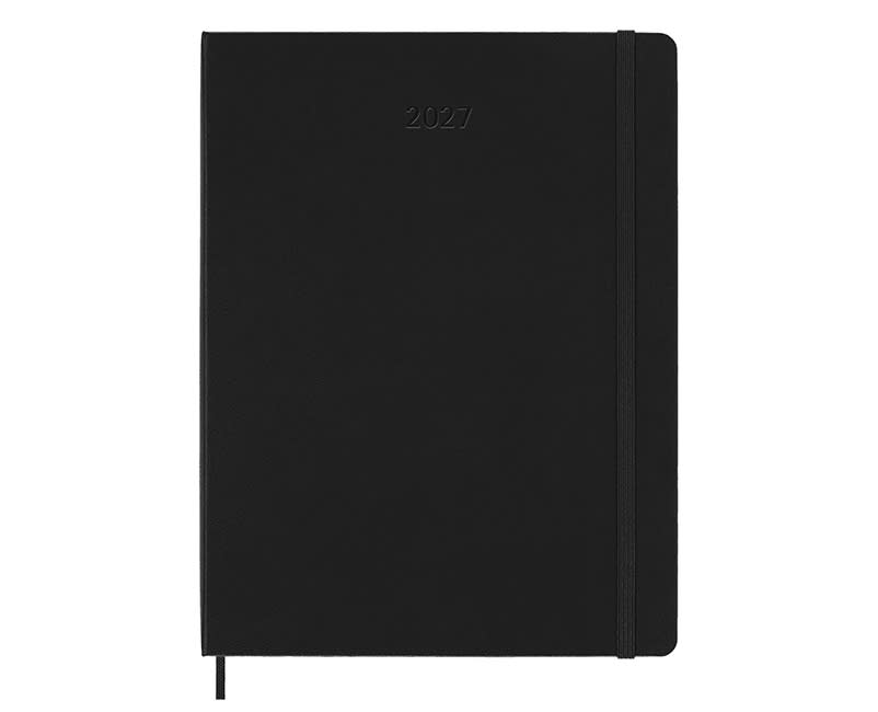  2027 ΗΜΕΡ.ΕΒΔ. XL BLACK ΣΚΛΗΡΟ MOLESKINE