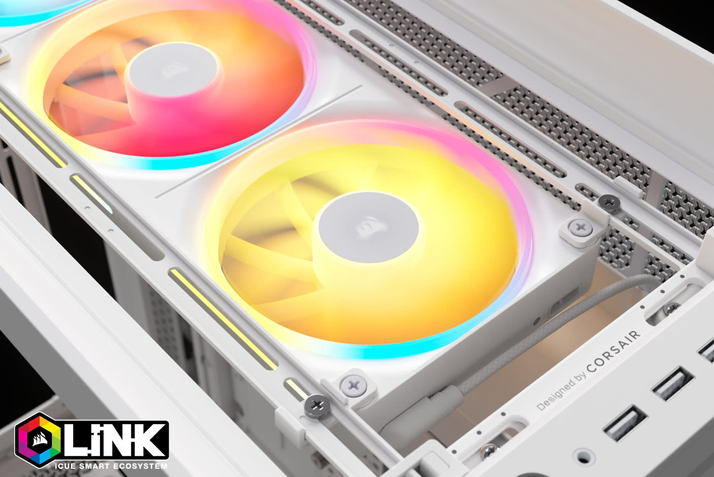 CORSAIR iCUE LINK LX360-R Unified Frame RGB PWM Reverse Fans