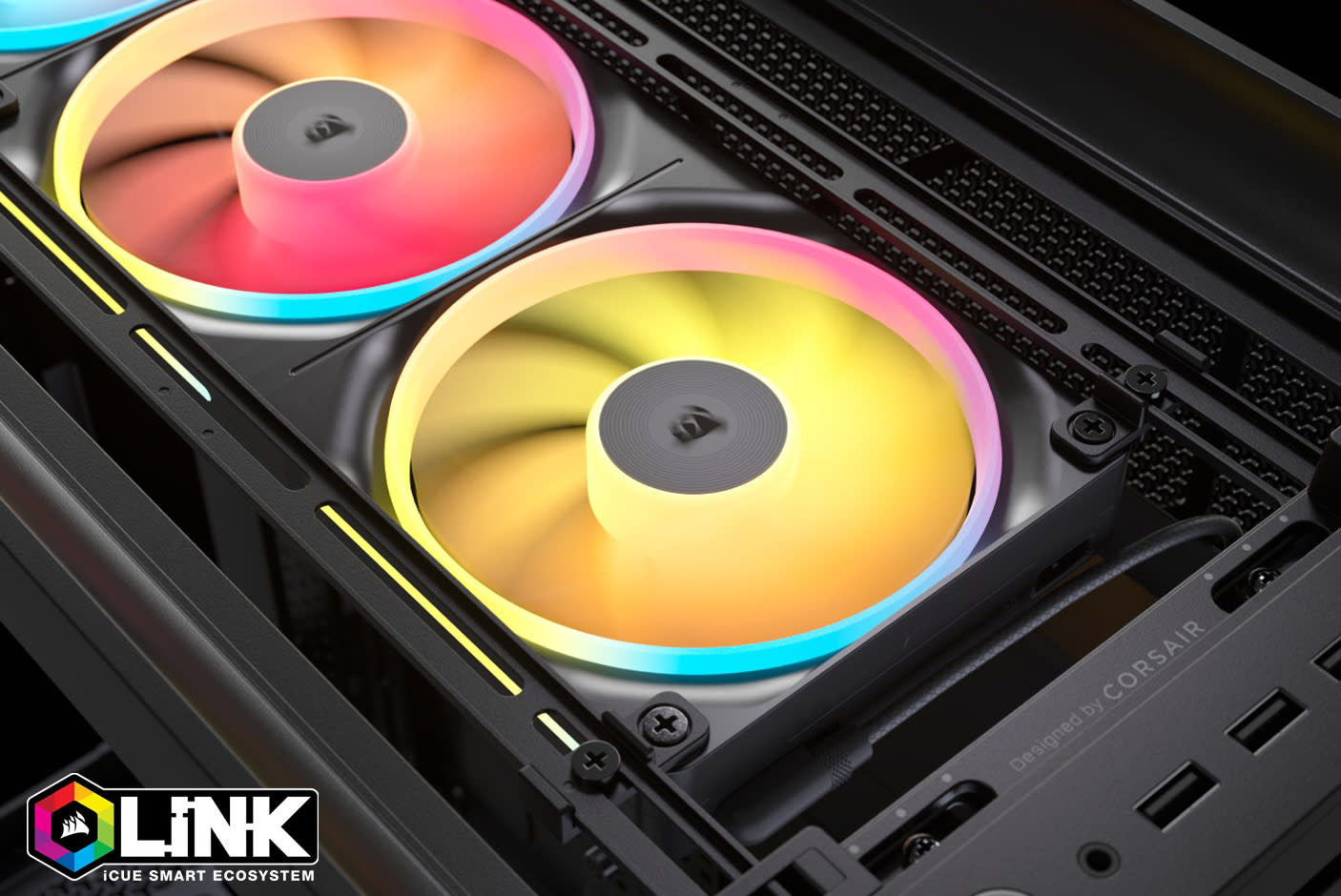 CORSAIR iCUE LINK LX360-R Unified Frame RGB PWM Reverse Fans