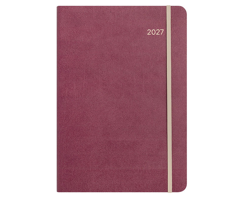 2027 ΗΜΕΡΟΛ. ΗΜΕΡ ΠΥΡΟ. 17x25 BURGUNDY