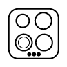 Miele Εστίες Ντόμινο CS 1212-1 I
